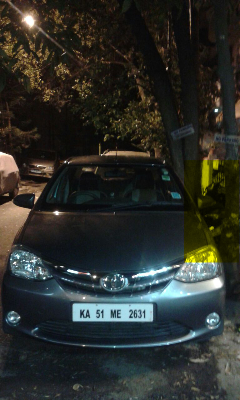 Vehicle displaced by the car