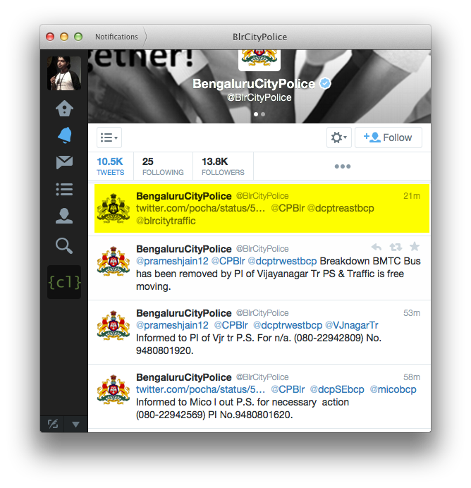 BlrCityPolice took note