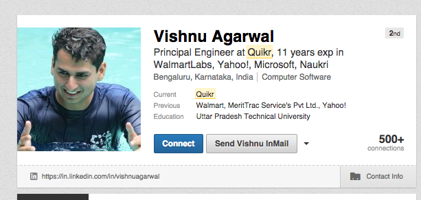 Vishnu Agarwal Quikr